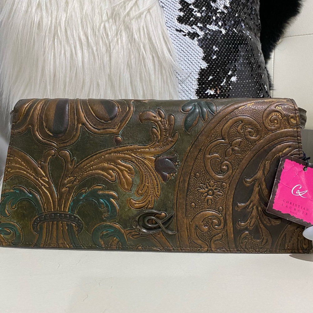 Brown designer bag/clutch